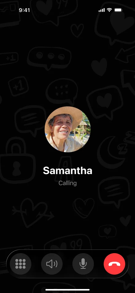 Safe Calling App screen